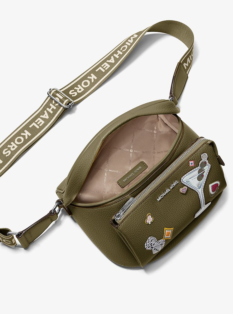 Slater Medium Embellished Sling Pack in OLIVE - Sale | Michael