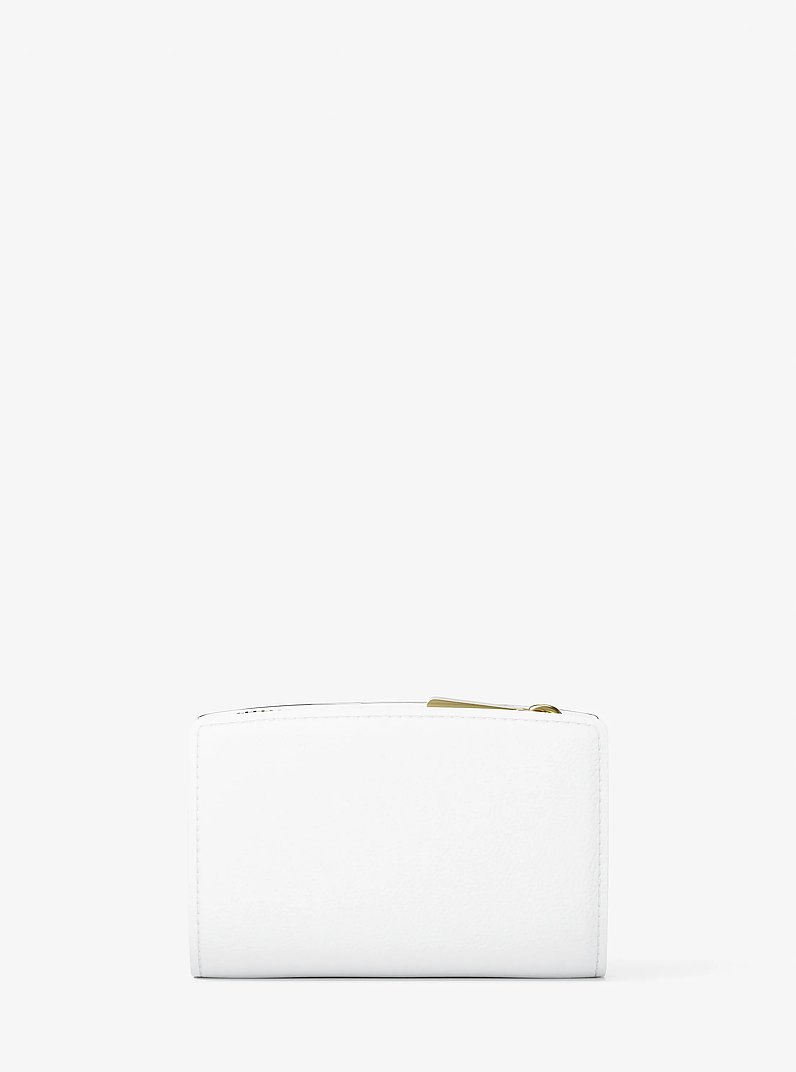 Bryant Medium Pebbled Leather Wallet in OPTIC WHITE | Michael Kors