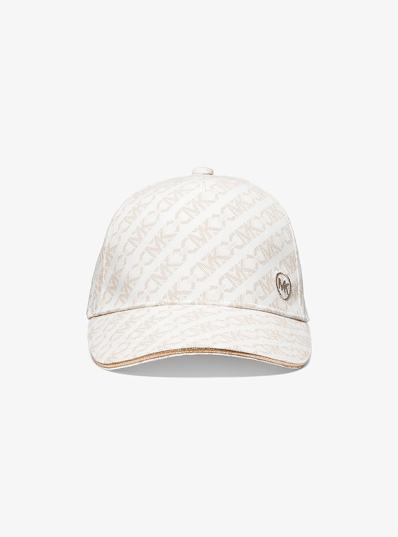 Empire Signature Logo Print Baseball Cap in CREAM | Michael Kors Canada ...