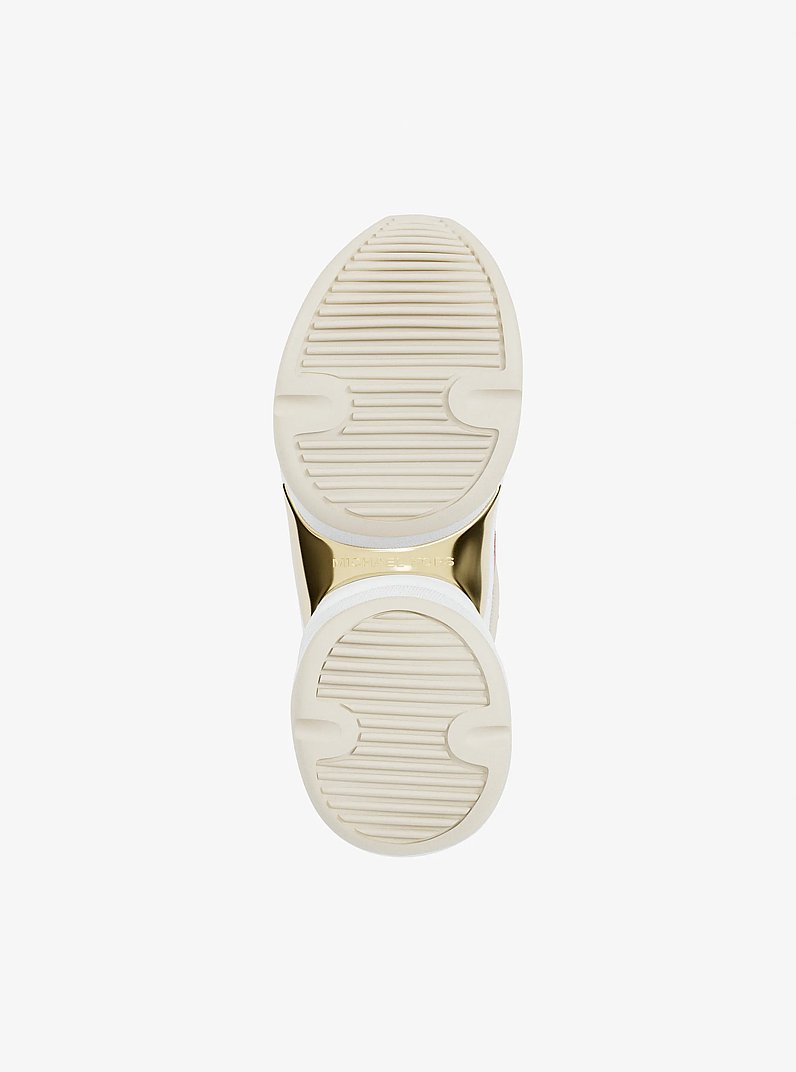 Olympia Mixed-Media Trainer in POWDER BLUSH | Michael Kors