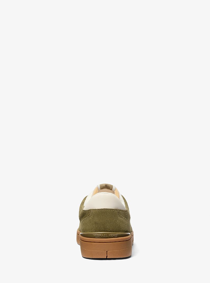 Sneaker Wilton in pelle scamosciata in VERDE SAFARI | Michael Kors