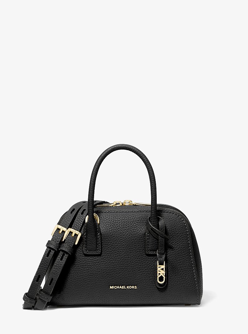 Ashton Extra-Small Pebbled Leather Crossbody Bag in BLACK | Michael Kors