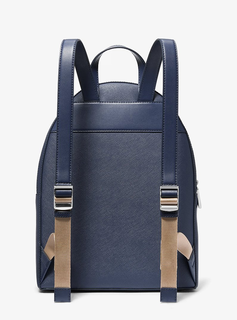 Mochila Sally mediana 2 en 1 de piel saffiano in AZUL MARINO | Michael Kors