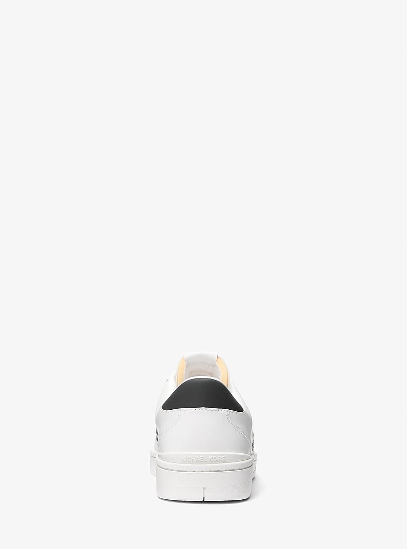 Wilton Grommeted Leather Sneaker in OPTIC WHITE | Michael Kors