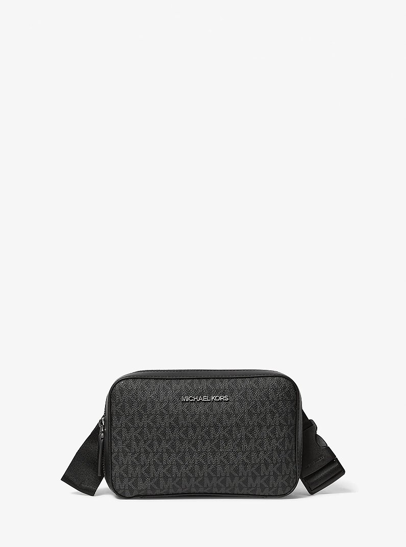 Cooper Signature Logo Belt Bag in BLACK | Michael Kors