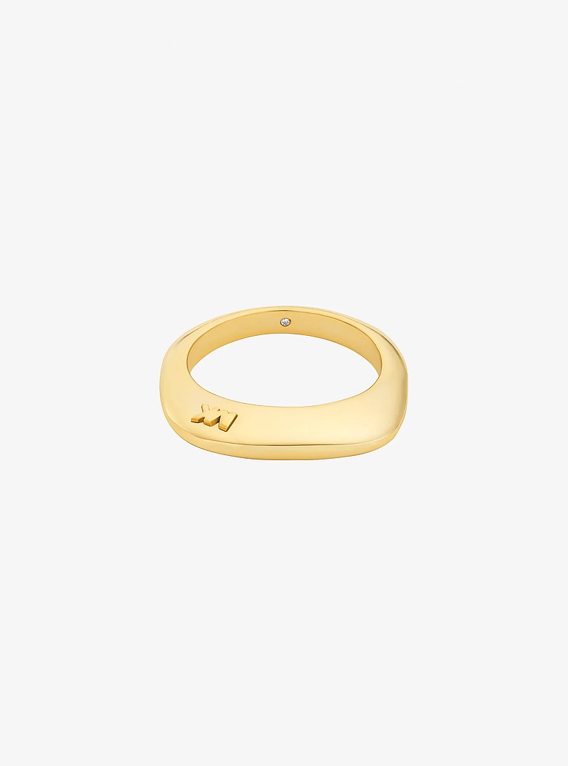 Square Ring in GOLD | Michael Kors