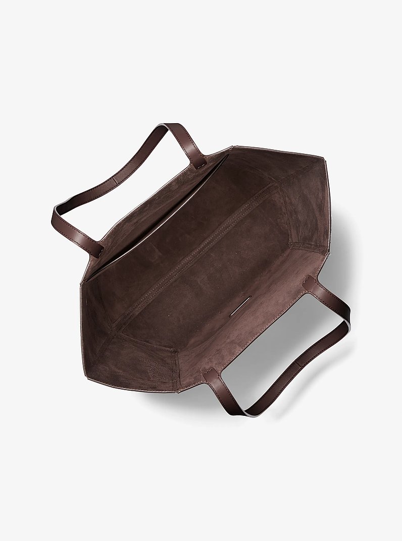 Shopper Jordi Large aus Leder in SCHOKOLADE | Michael Kors