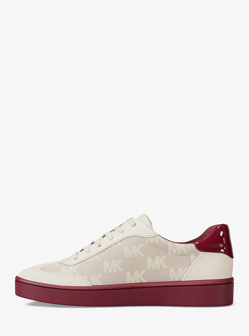 Scotty Logo Jacquard Sneaker in MULBERRY | Michael Kors