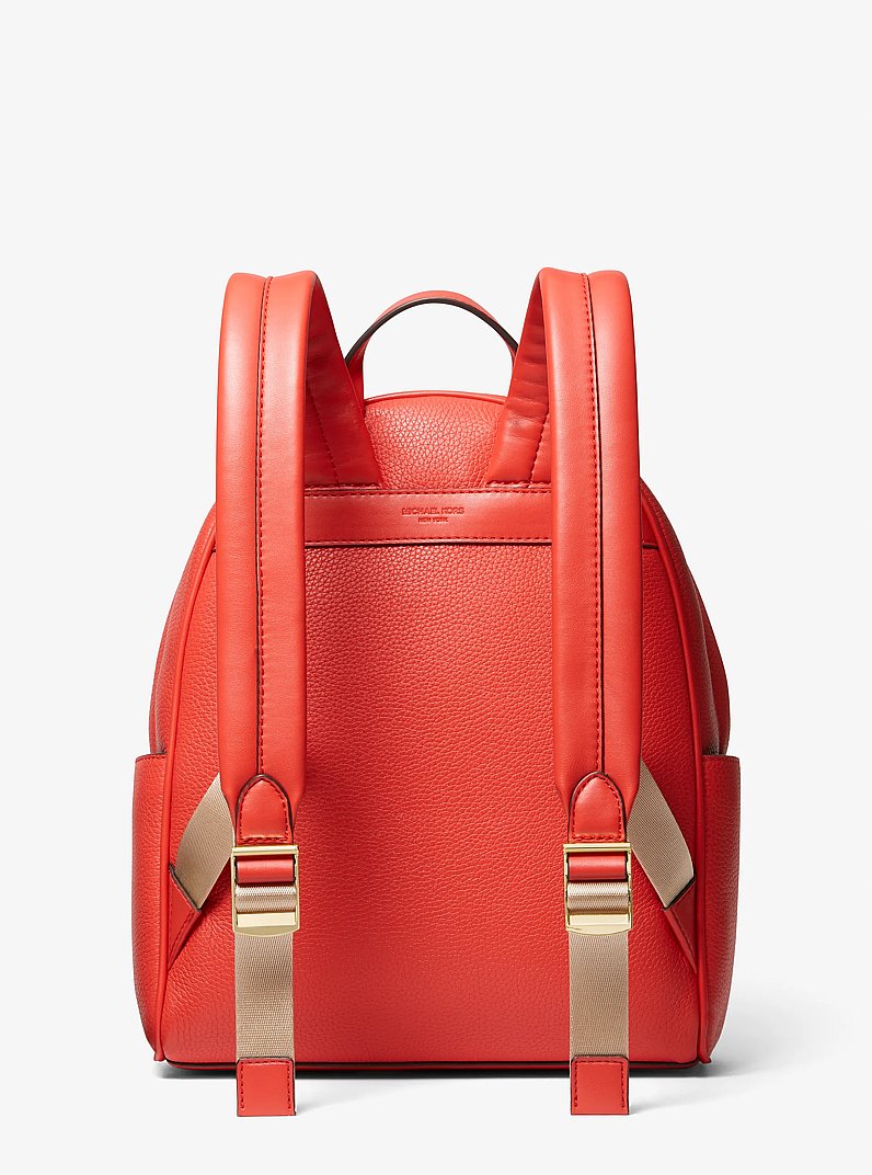 Sac &agrave; dos Bex en cuir grain&eacute; de taille moyenne in CORAIL &Eacute;PIC&Eacute; | Michael Kors