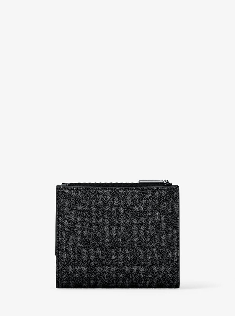 Hudson Signature Logo Wallet in BLACK | Michael Kors