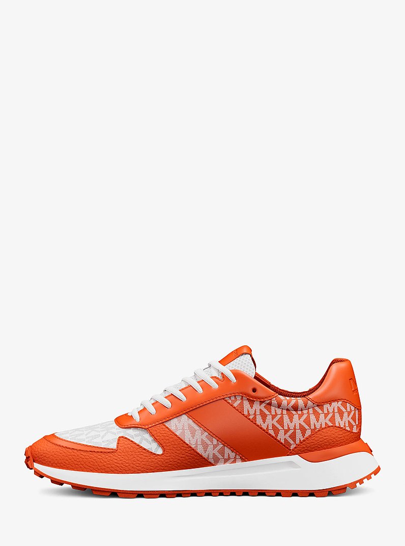 Dax Ombr&eacute; Signature Logo Trainer in RED CLAY | Michael Kors