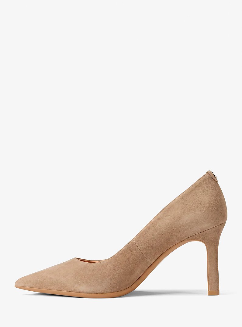 Willa Polyester Microsuede Flex Pump in CAMEL | Michael Kors