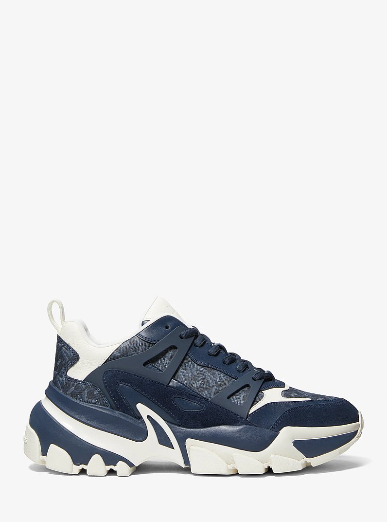 Sneaker Nick aus Empire Signature-Logostoff und Leder