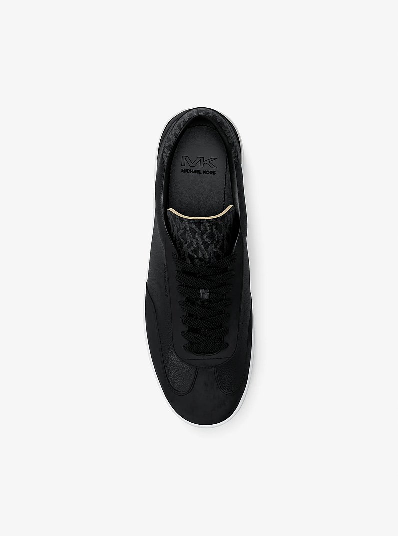Wilton Mixed-Media Sneaker in BLACK | Michael Kors