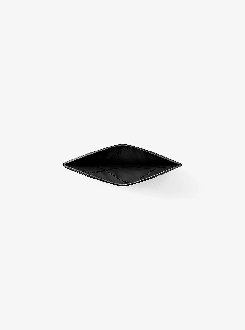 Hudson Signature Logo Tall Card Case in BLACK | Michael Kors