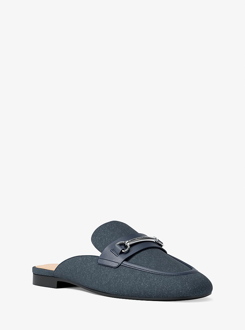 Sandalia con tal&oacute;n descubierto Carson de denim in AZUL VINTAGE OSCURO LAVADO | Michael Kors