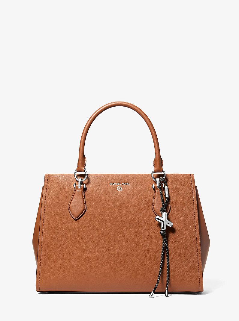 Initial Silver-Tone and Speckled Cord Bag Charm in SH RHODIUM | Michael Kors