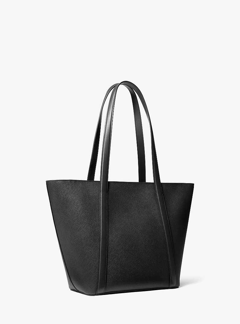 Shopper Pratt Large aus Saffianleder in SCHWARZ | Michael Kors