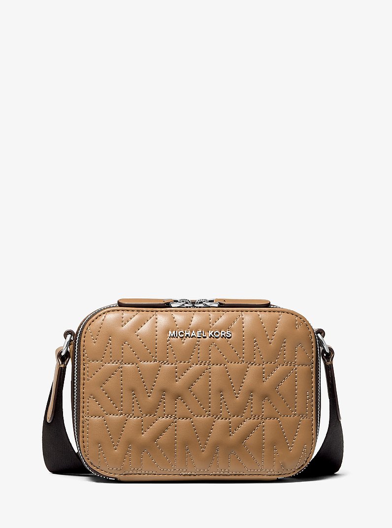 Hudson Logo Embossed Crossbody Bag in HUSK | Michael Kors