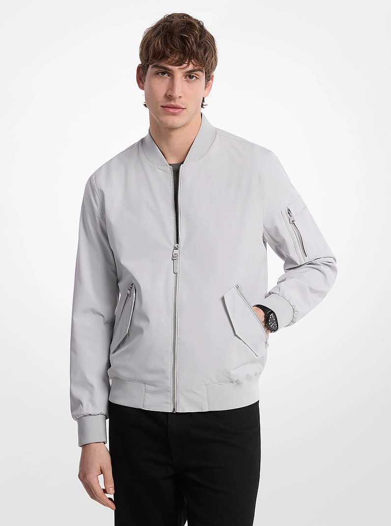 Veste d&rsquo;aviateur Benue in GRIS P&Acirc;LE | Michael Kors