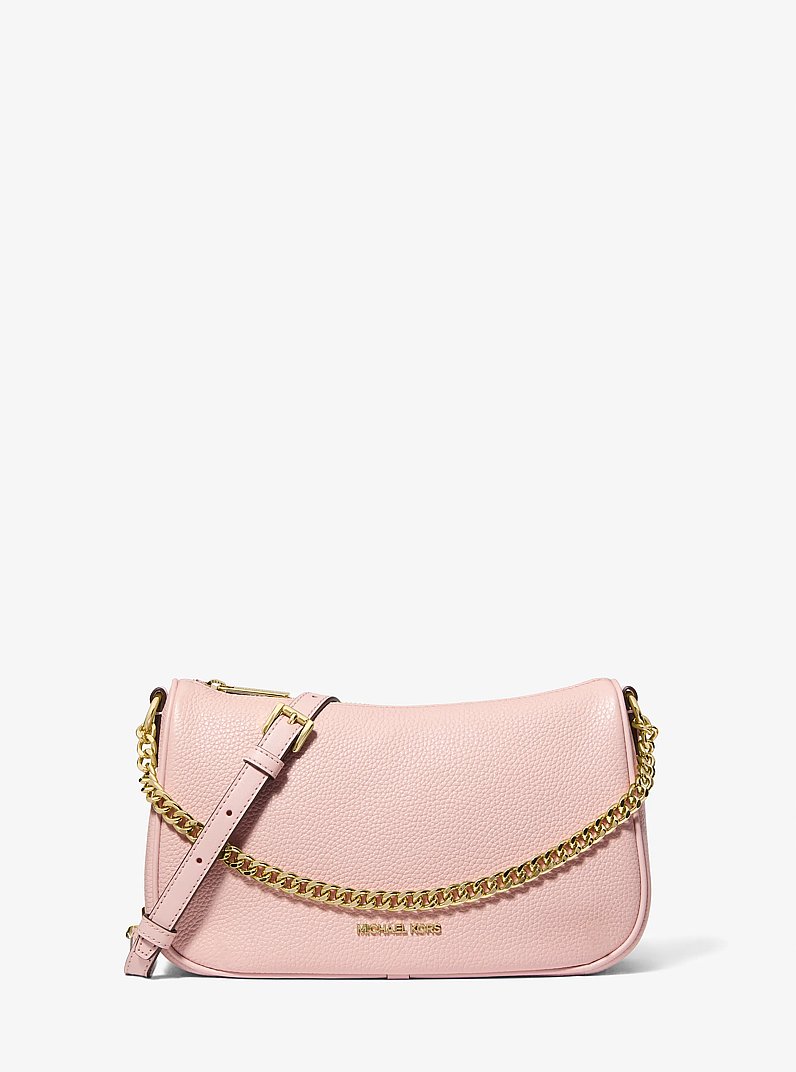 Carmela Medium Pebbled Leather Convertible Crossbody Bag in ROS&Aacute;CEO POLVORIENTO | Michael Kors