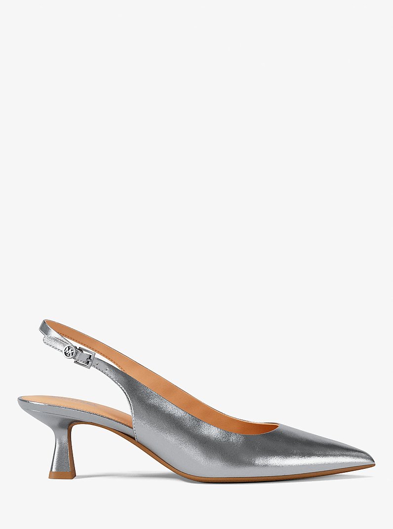 Amali Metallic Pump in SILVER | Michael Kors