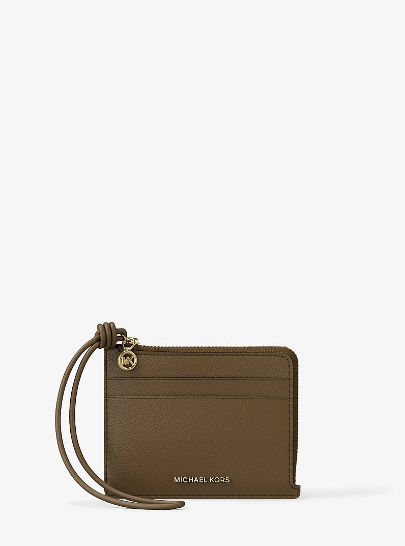 Bolso de pulsera Jet Set peque&ntilde;o de piel granulada con tarjetero in LODEN | Michael Kors