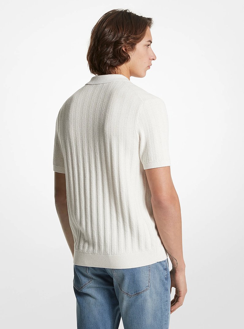Textured Cotton Blend Shirt