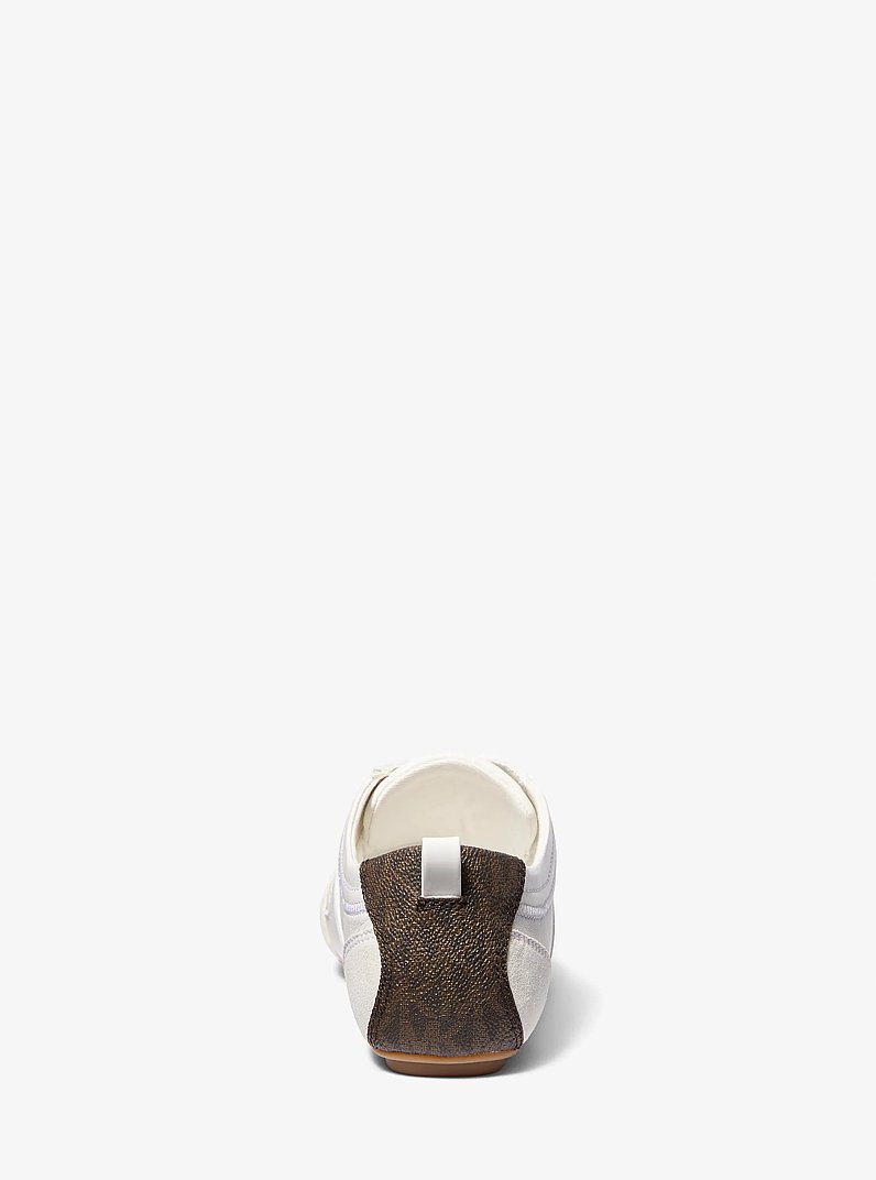 Keely Leather Trainer  in OPTIC WHITE | Michael Kors