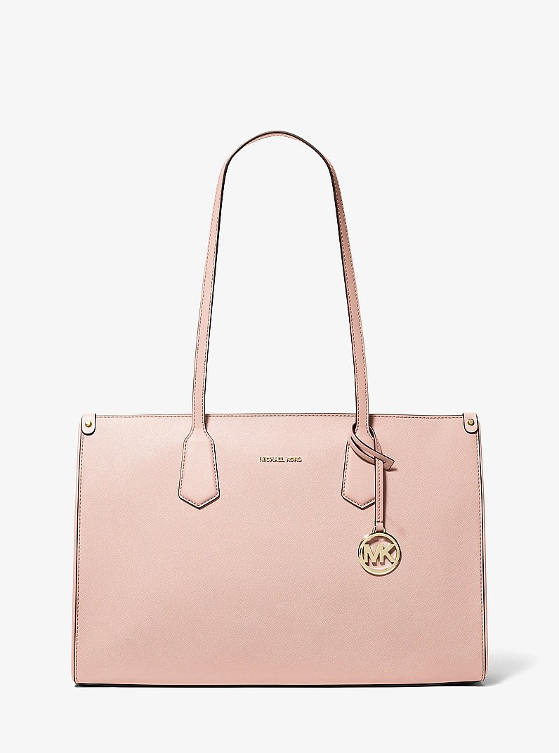 Borsa tote Maple grande in pelle Saffiano in ROSA TENUE | Michael Kors