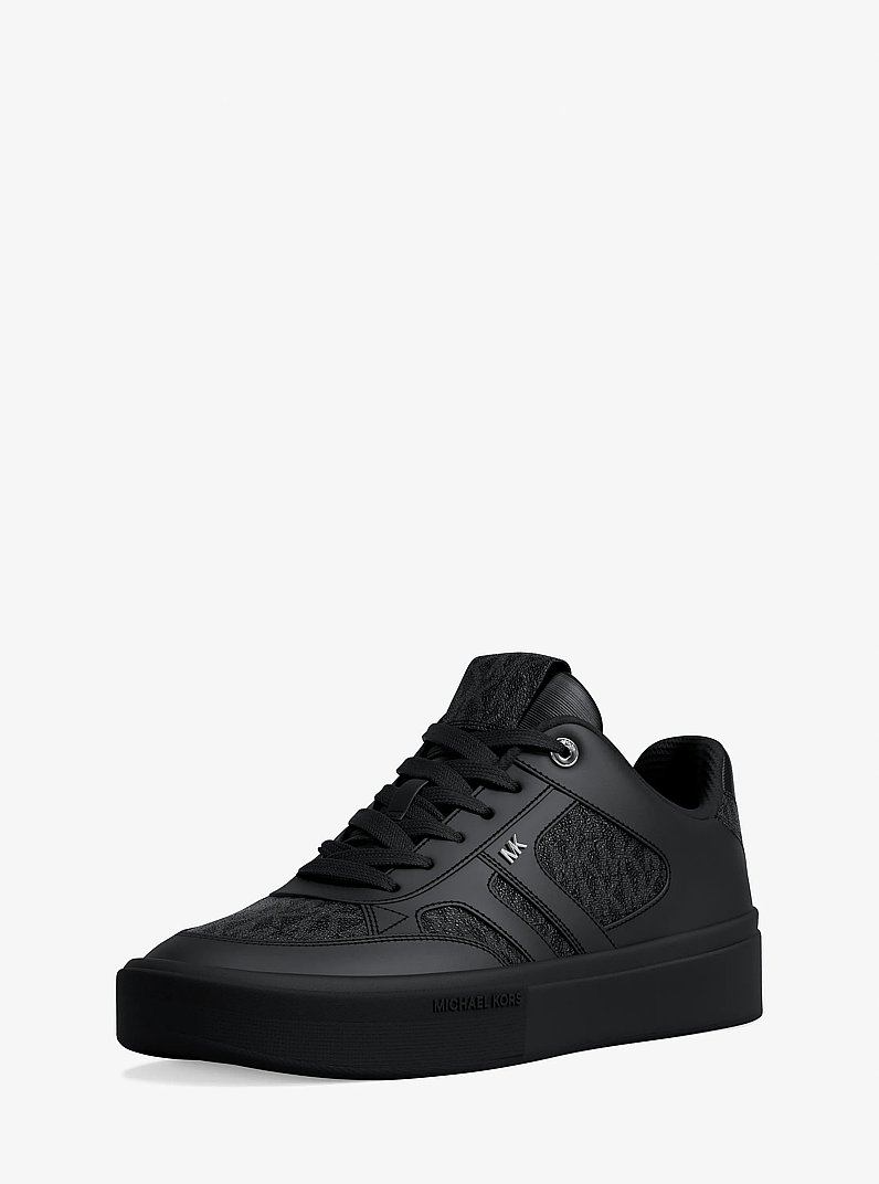 Dane Mixed-Media Sneaker in BLACK | Michael Kors
