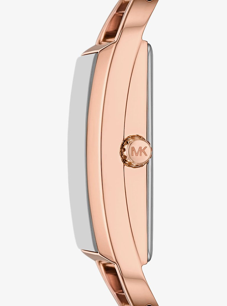 Montre-bracelet miniature Empire de ton or rose &agrave; pav&eacute; in OR ROSE | Michael Kors