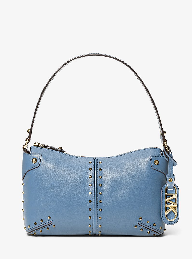Astor Large Studded Leather Shoulder Bag in FRENCH BLUE | Michael Kors