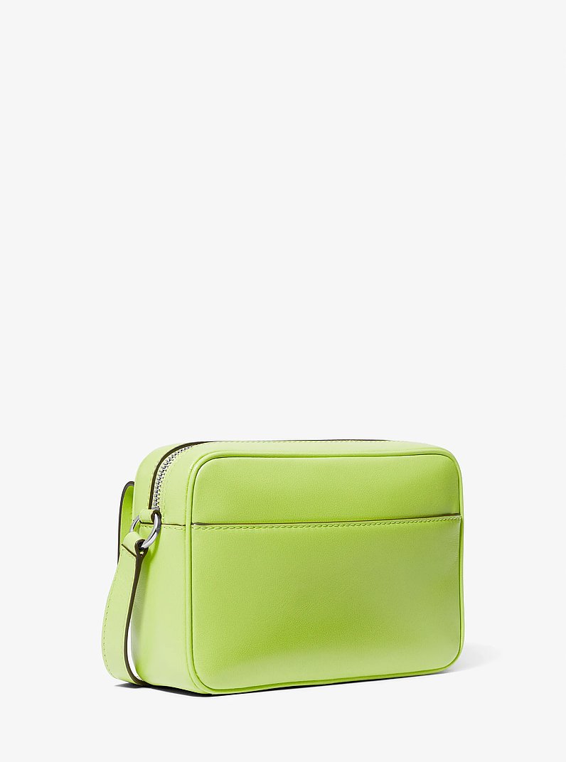 Parker Medium Leather Crossbody Bag in BRT LIMEADE | Michael Kors