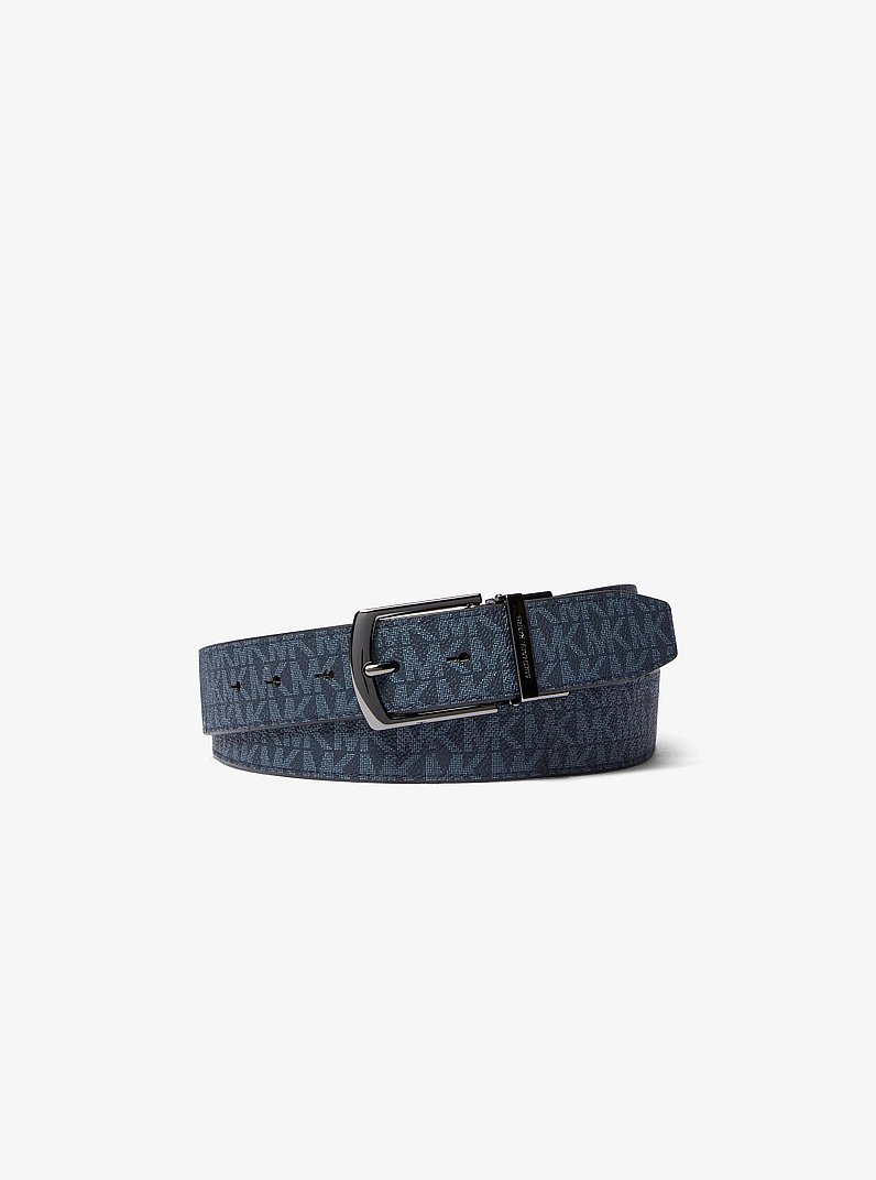 4-in-1 Signature Logo Belt Box Set in ADML/PL BLUE | Michael Kors