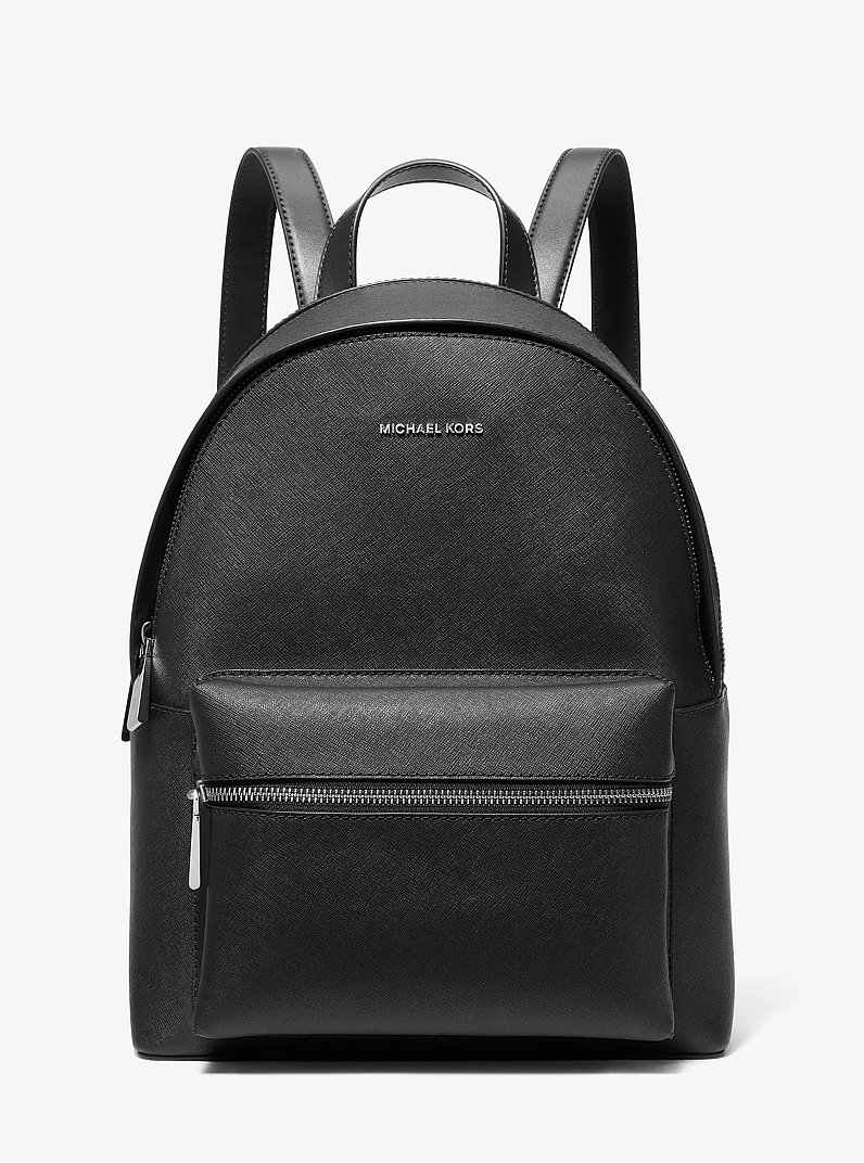 Sally Medium 2-in-1 Saffiano Leather Backpack in BLACK | Michael Kors