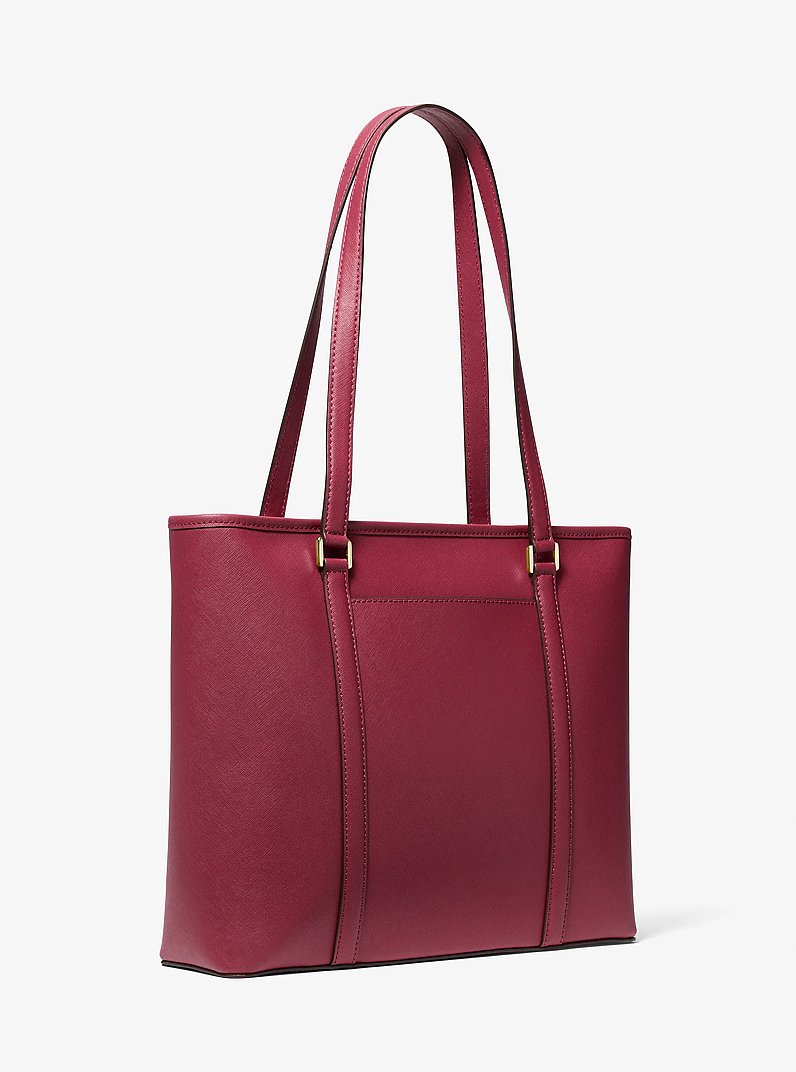 Bolso tote Sady mediano de cuero saffiano