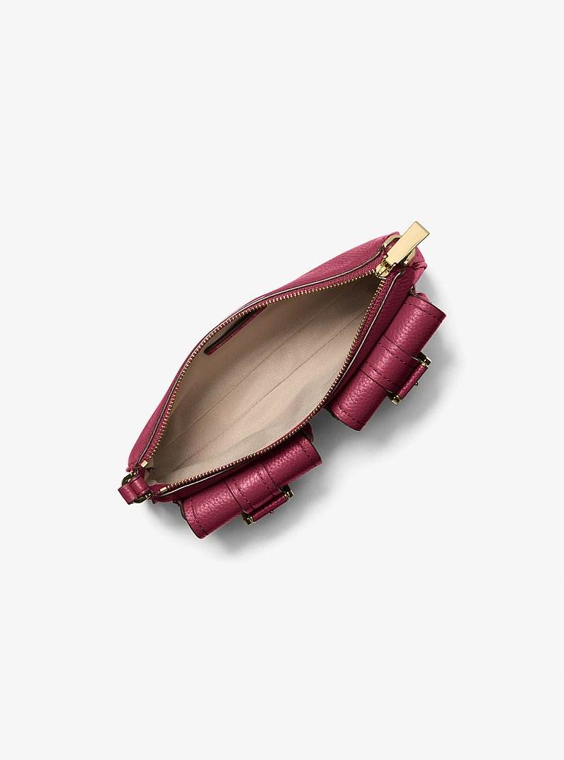 Zoe Small Pebbled Leather Pochette in MULBERRY | Michael Kors