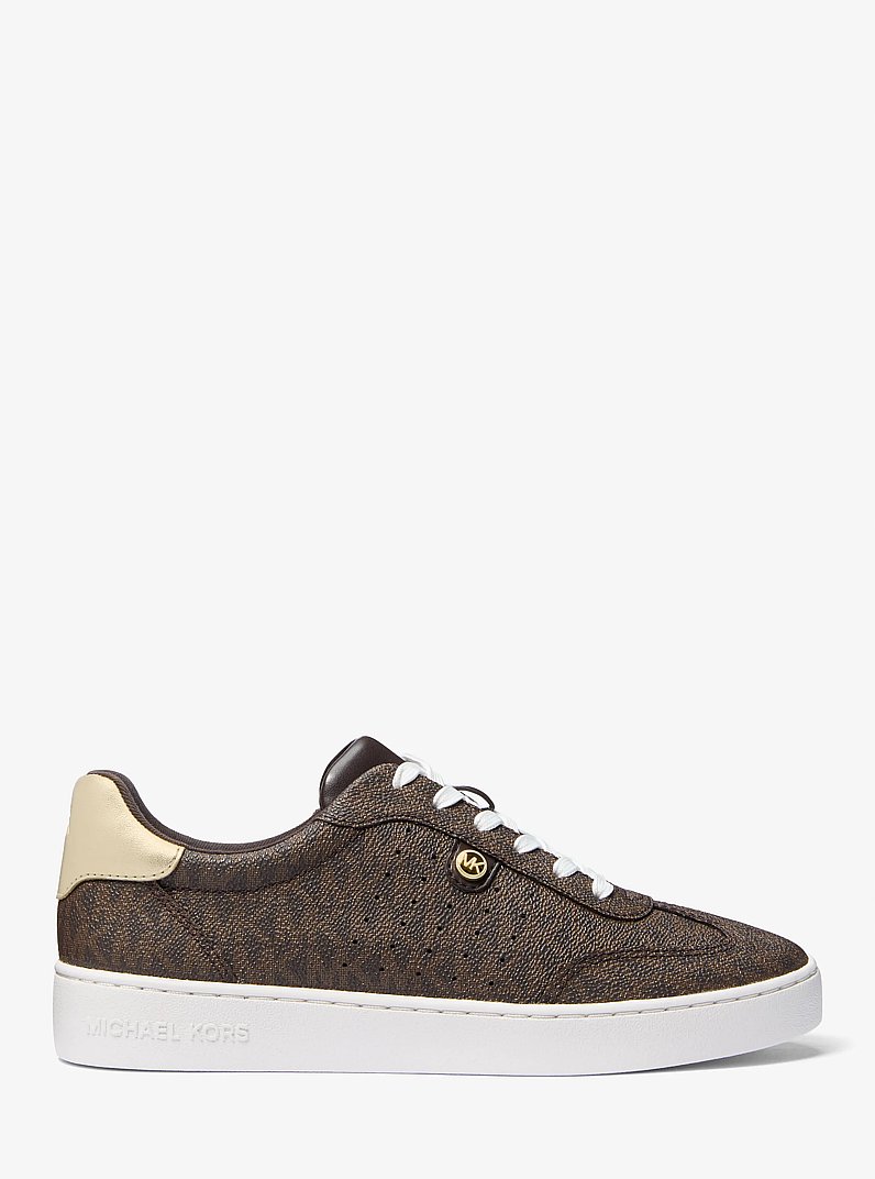 Sneaker Scotty mit Signature-Logomuster in BRAUN MULTI | Michael Kors