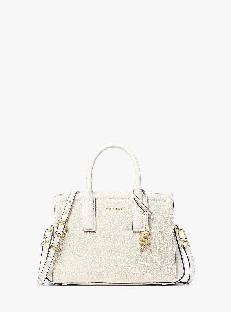 Henkeltasche Laila Small mit Signature-Logomuster in EGGSHELL | Michael Kors