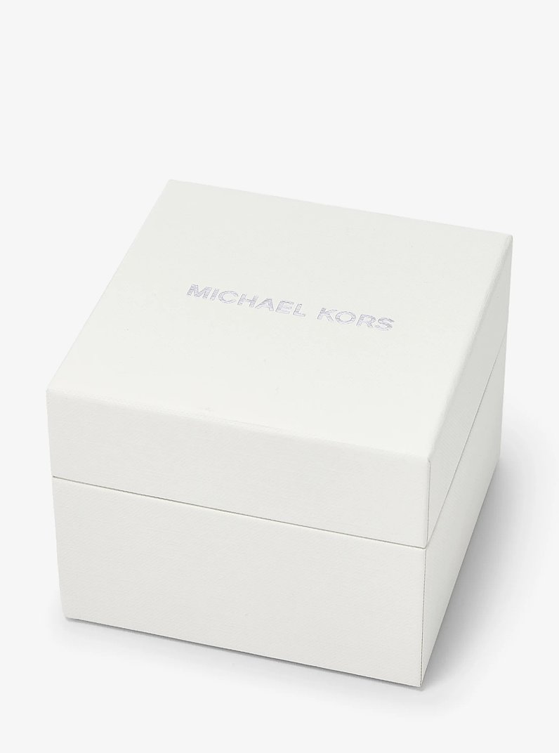 Mini Lauryn Silver-Tone Watch and Jewelry Gift Set in SILVER | Michael Kors