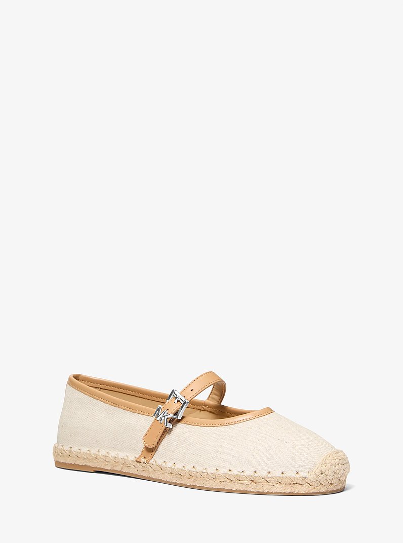 Lynn Canvas Ballet Espadrille in PALE HEMP | Michael Kors