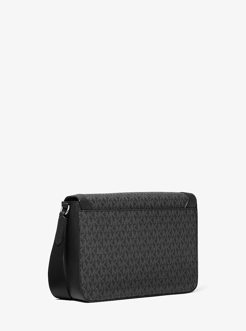 Sac &agrave; bandouli&egrave;re Hudson &agrave; logo Signature in NOIR | Michael Kors