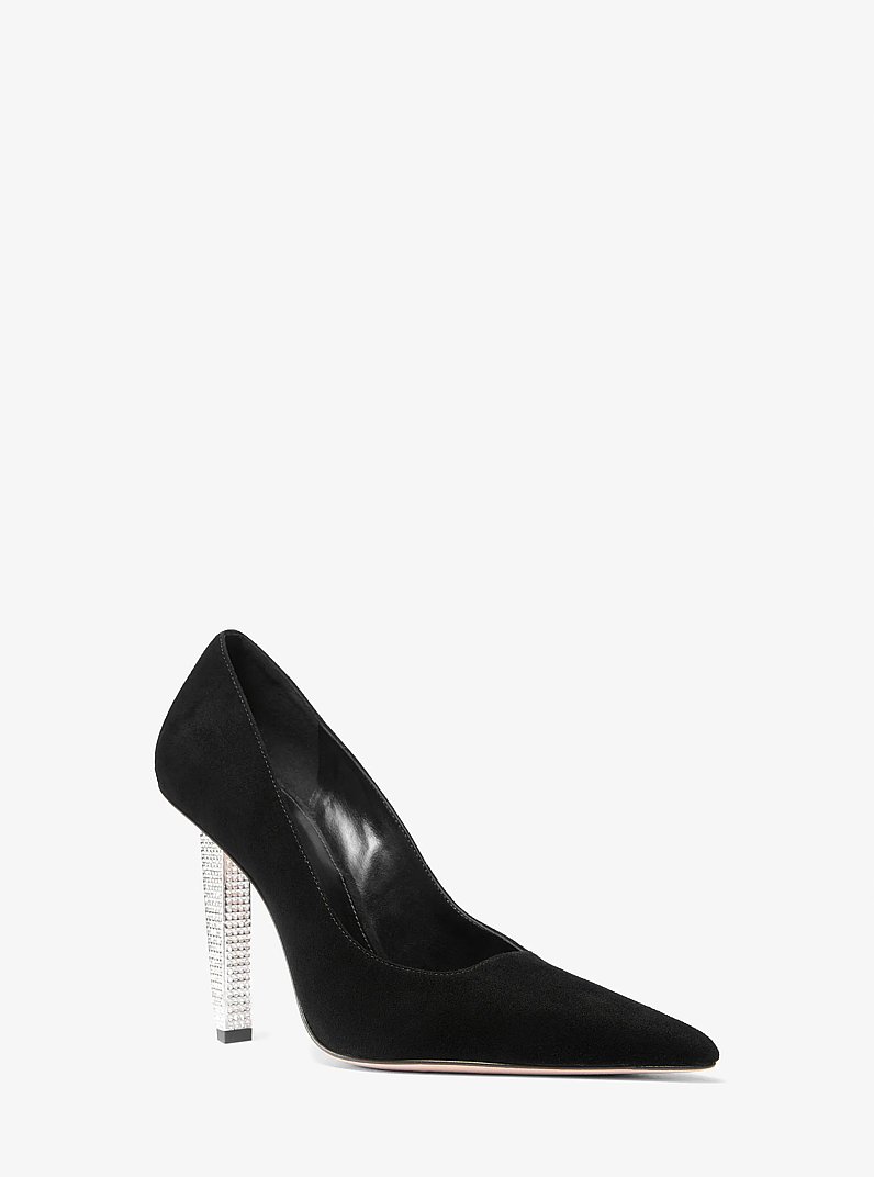 Halle Suede Pump in BLACK | Michael Kors