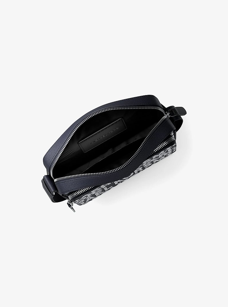Cooper Graphic Logo Flight Bag in BRIGHT WHT | Michael Kors