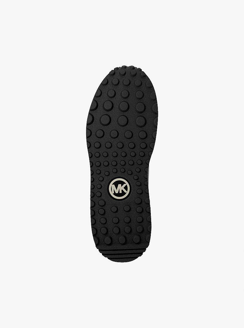 Dax Leather Trainer in BLACK | Michael Kors