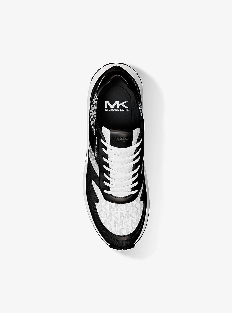 Dax Ombr&eacute; Signature Logo Trainer in BLACK | Michael Kors