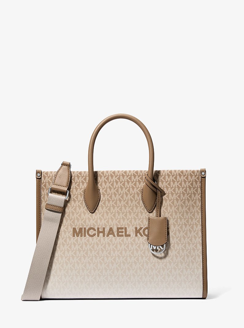 Sac fourre-tout Mirella de taille moyenne &agrave; logo ombr&eacute; in BOGUE | Michael Kors
