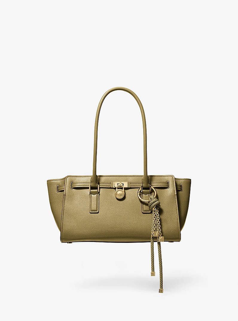 Hamilton Moderne Small Leather Satchel in PISTACHIO | Michael Kors