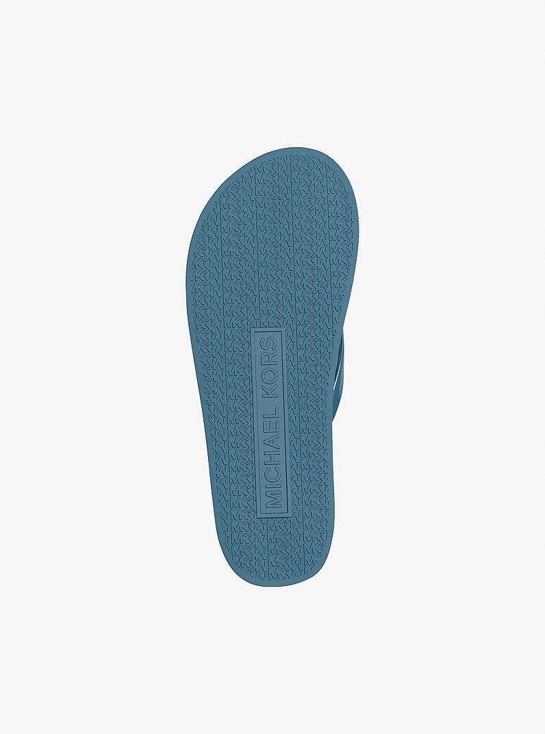Bedford Logo Flip Flop in DENIM | Michael Kors